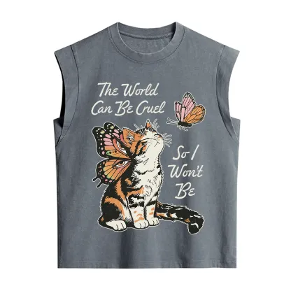 Purplehecate The World Can Be Cruel So I Won't Be Vintage Washed Tank