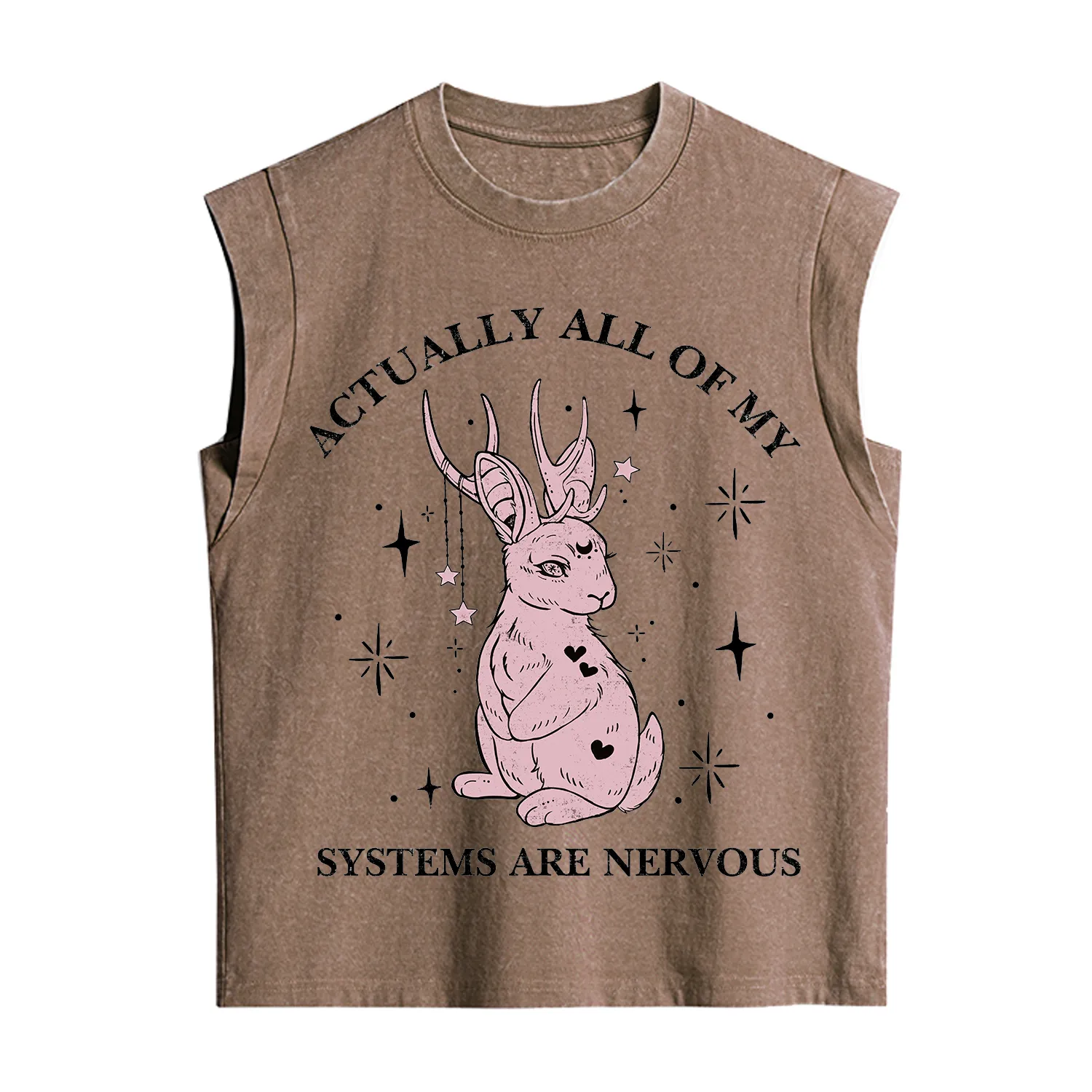 Purplehecate Actually All Of My Systems Are Nervous Vintage Washed Tank