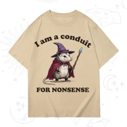 Purplehecate I Am A Conduit for Nonsense Possum T-Shirt