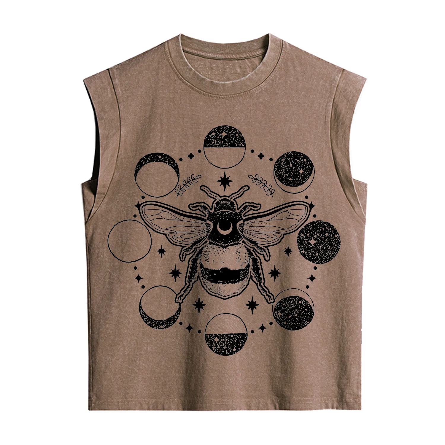 Purplehecate Moon Bee Vintage Washed Tank