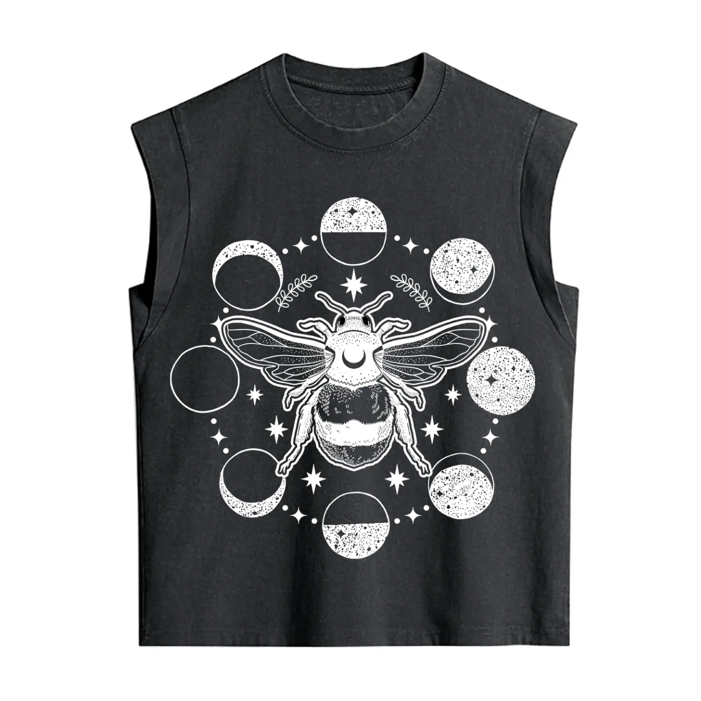 Purplehecate Moon Bee Vintage Washed Tank