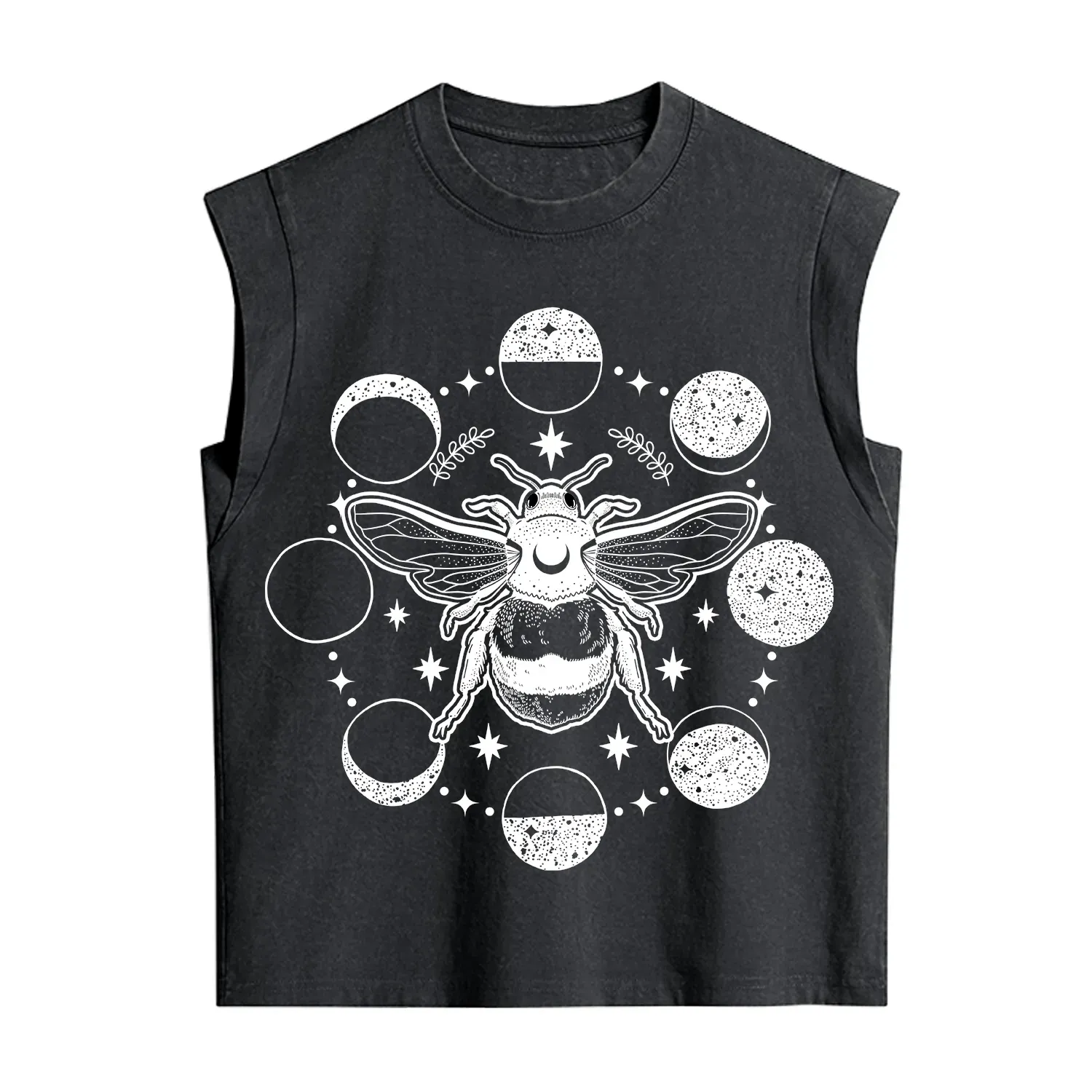 Purplehecate Moon Bee Vintage Washed Tank