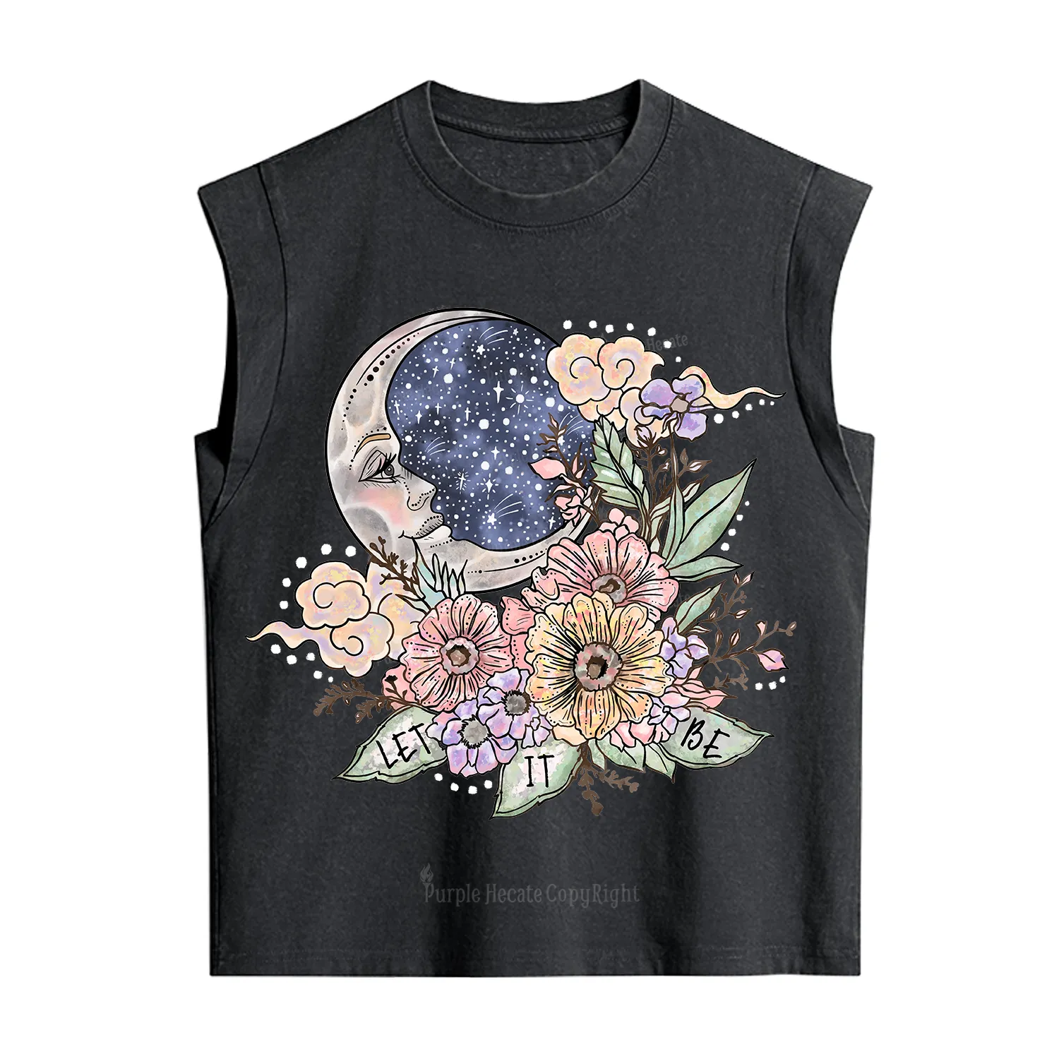 Purplehecate Let It Be Vintage Washed Tank