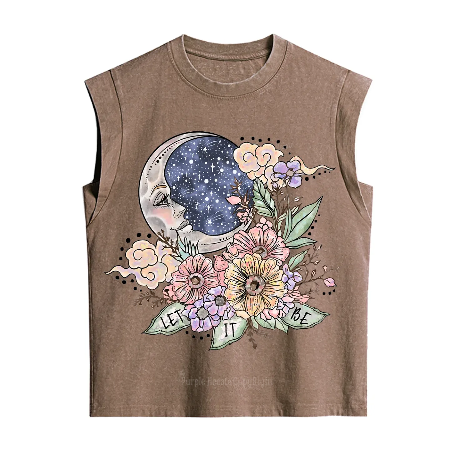 Purplehecate Let It Be Vintage Washed Tank