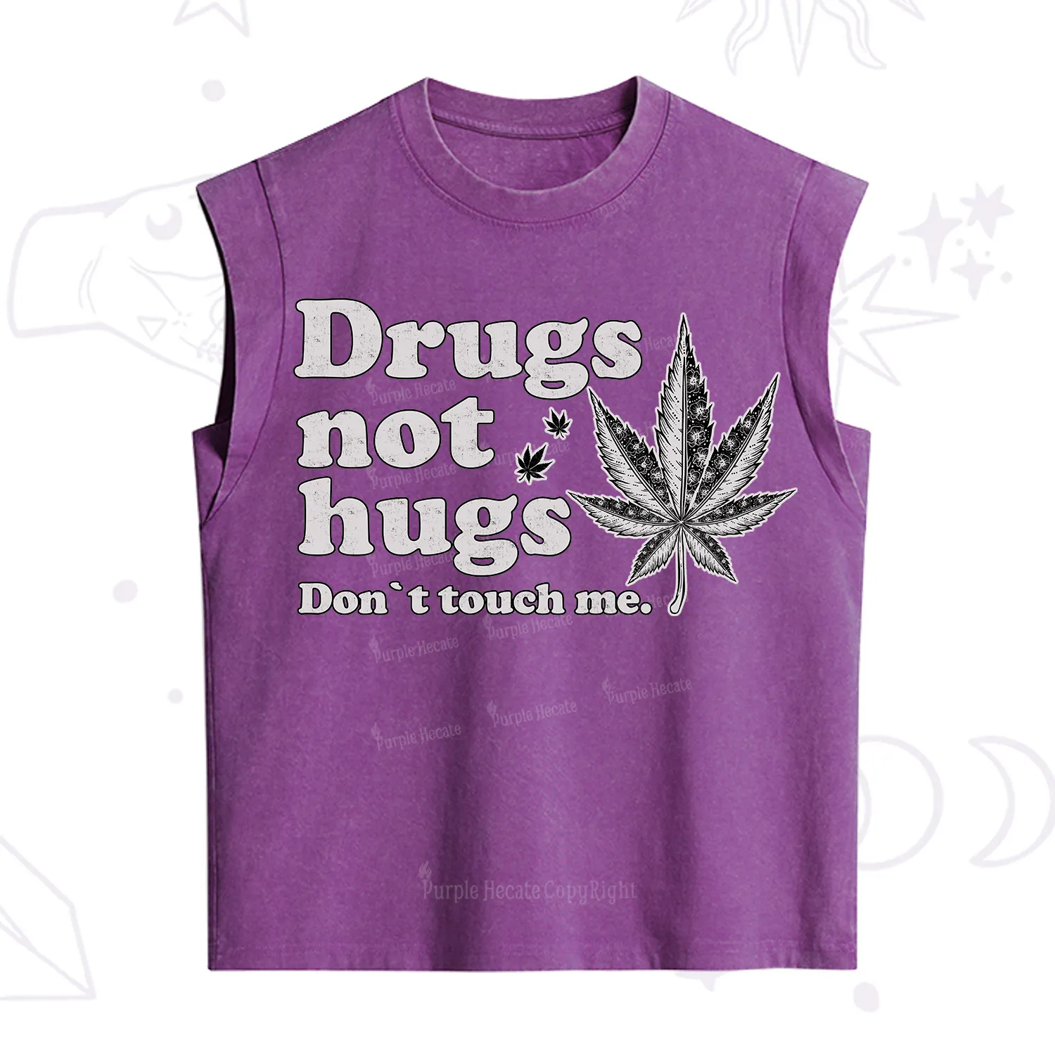 Purplehecate Don't Touch Me Vintage Washed Tank