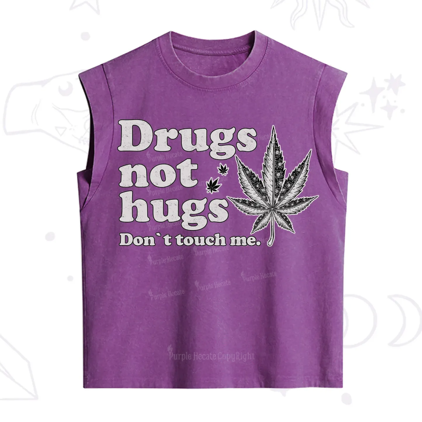 Purplehecate Don't Touch Me Vintage Washed Tank
