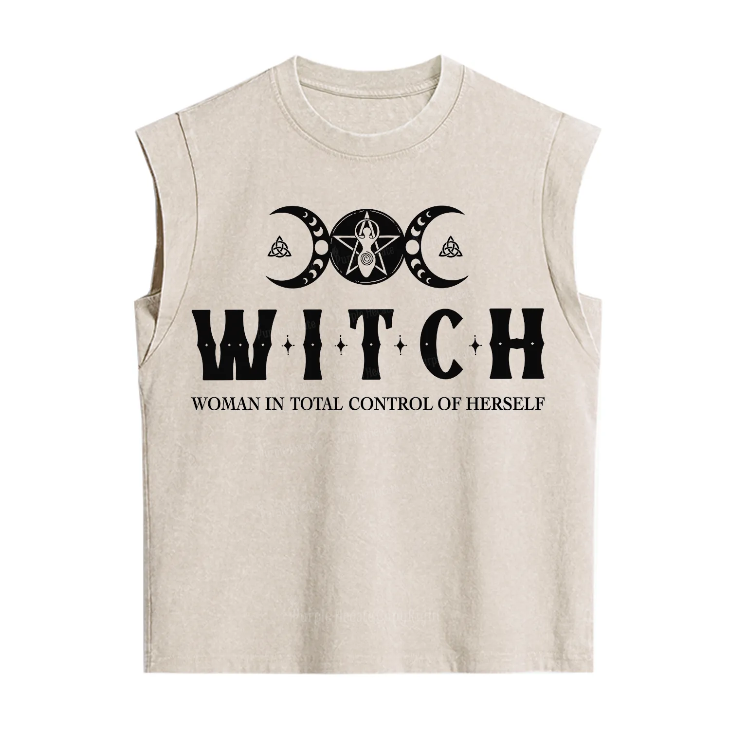 Purplehecate Hecate Woman in Total Control of Herself  Vintage Washed Tank