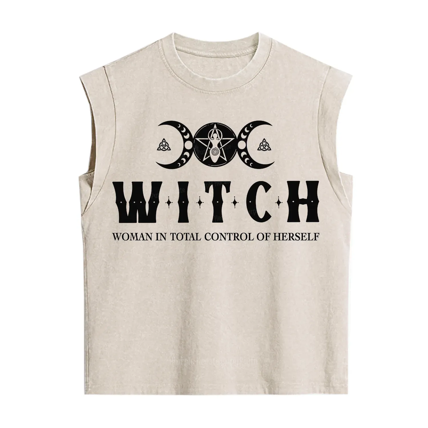 Purplehecate Hecate Woman in Total Control of Herself  Vintage Washed Tank