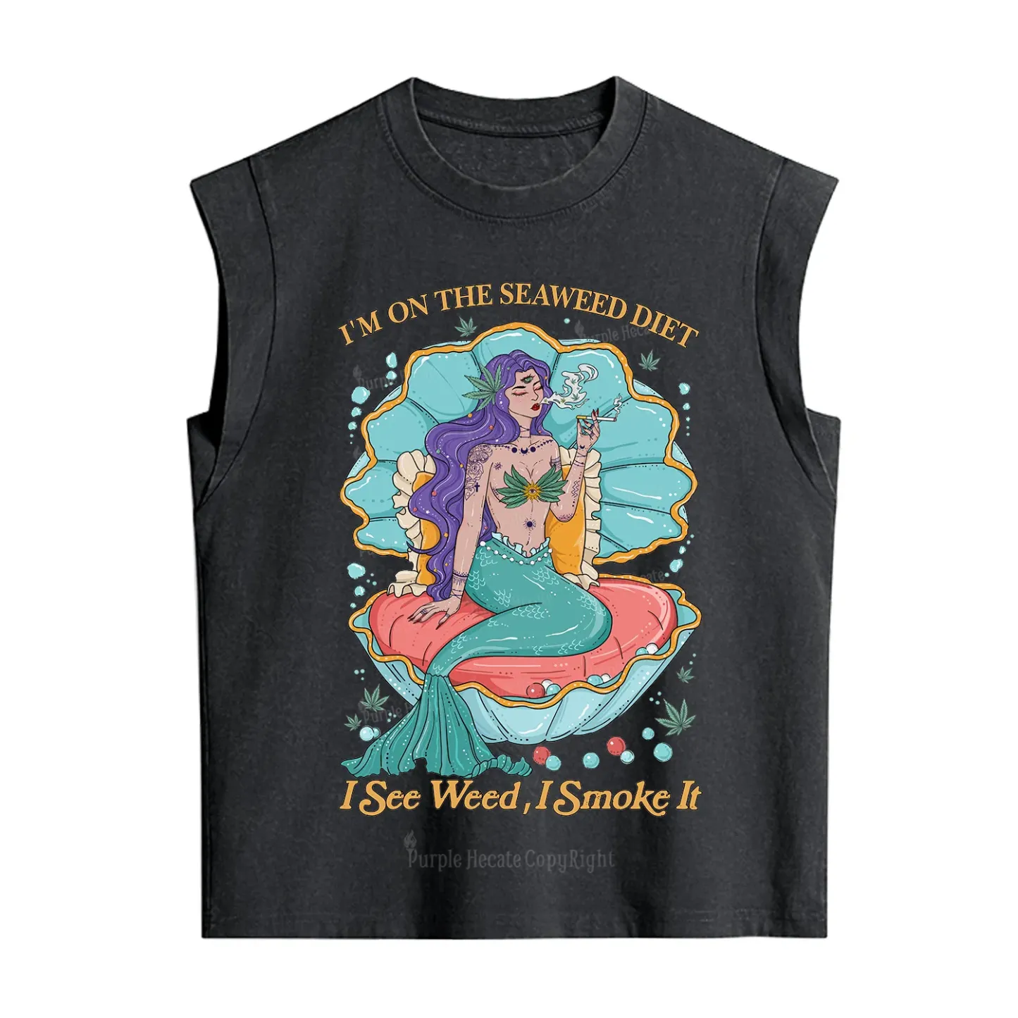 Purplehecate I See Weed I Smoke It Vintage Washed Tank