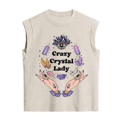 Purplehecate Crazy Crystal Lady Vintage Washed Tank