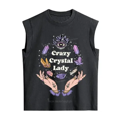 Purplehecate Crazy Crystal Lady Vintage Washed Tank