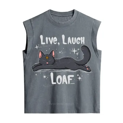 Purplehecate Live Laugh Loaf Vintage Washed Tank