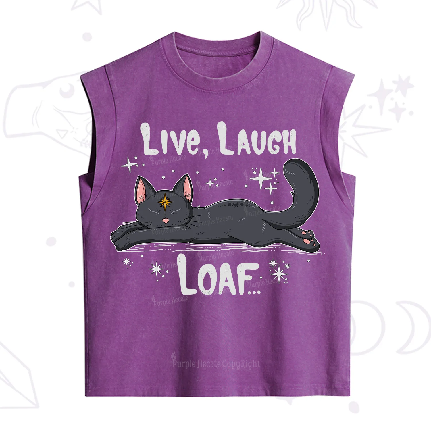 Purplehecate Live Laugh Loaf Vintage Washed Tank