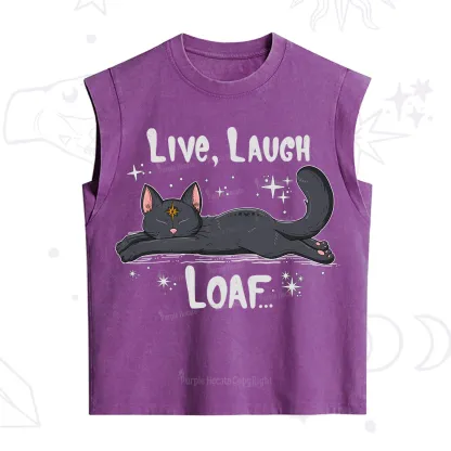 Purplehecate Live Laugh Loaf Vintage Washed Tank