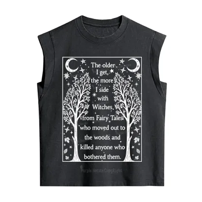 Purplehecate Side With Witches Vintage Washed Tank