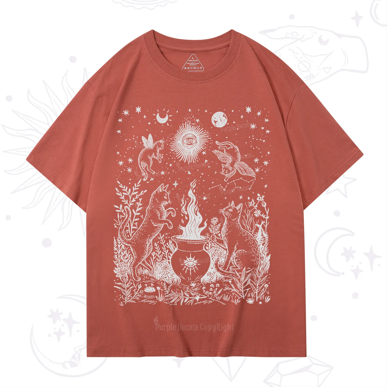Purplehecate Midnight Meowgic Moon Ritual T-Shirt