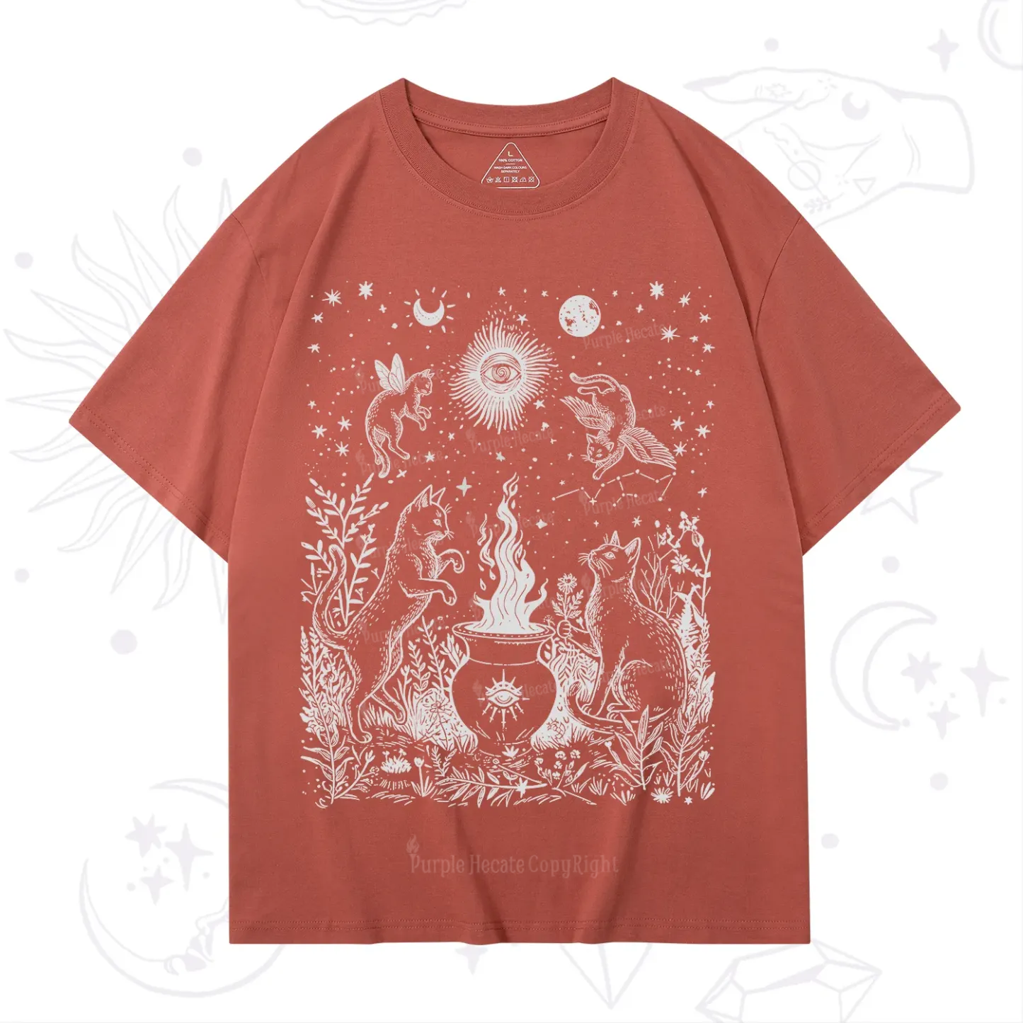 Purplehecate Midnight Meowgic Moon Ritual T-Shirt