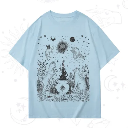 Purplehecate Midnight Meowgic Moon Ritual T-Shirt
