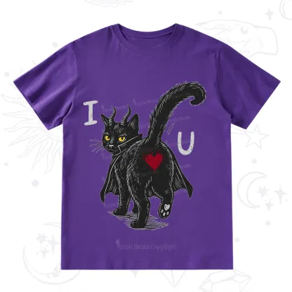 Purplehecate Bad Bad Evil Cat T-Shirt