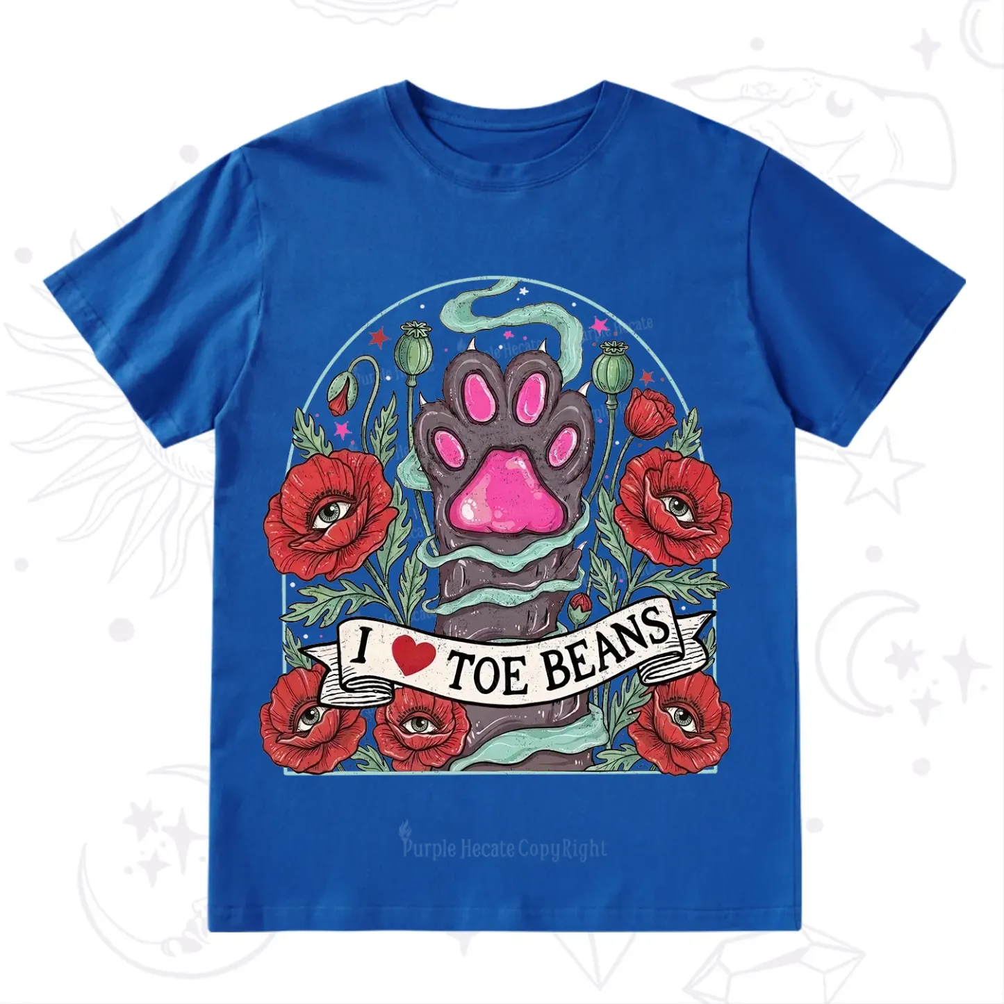 Purplehecate Toe Beans Lover Paw T-Shirt