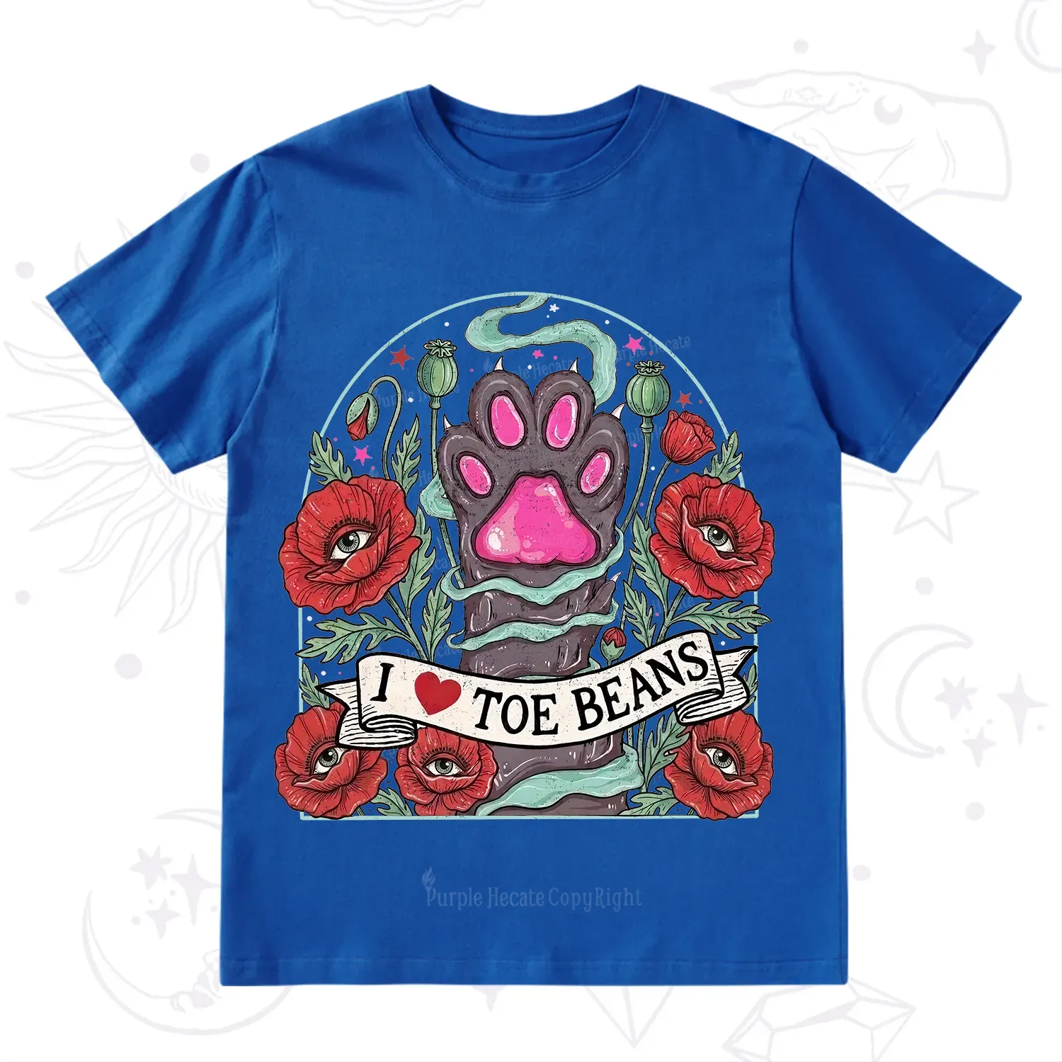 Purplehecate Toe Beans Lover Paw T-Shirt