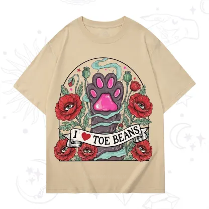 Purplehecate Toe Beans Lover Paw T-Shirt