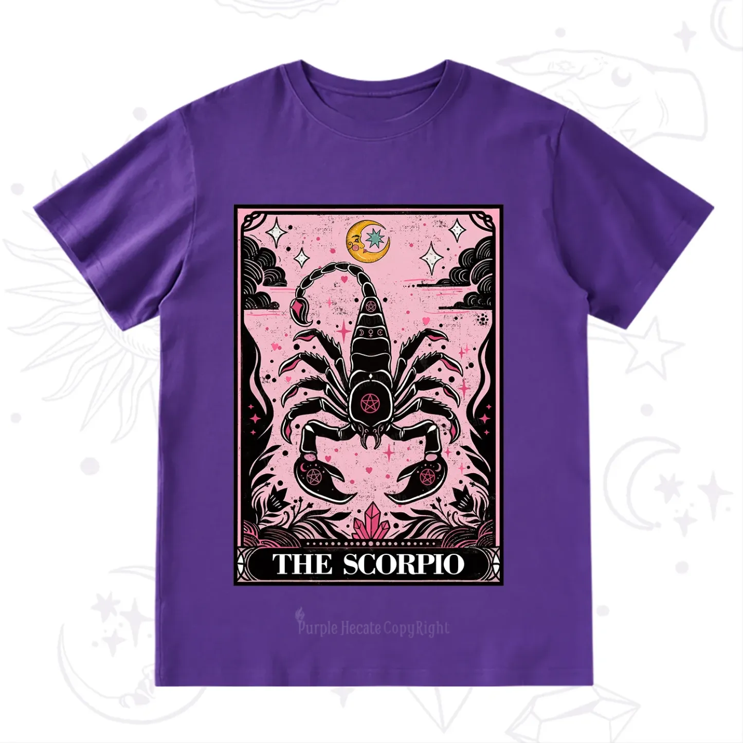 Purplehecate The Scorpio Tarot Zodiac T-Shirt