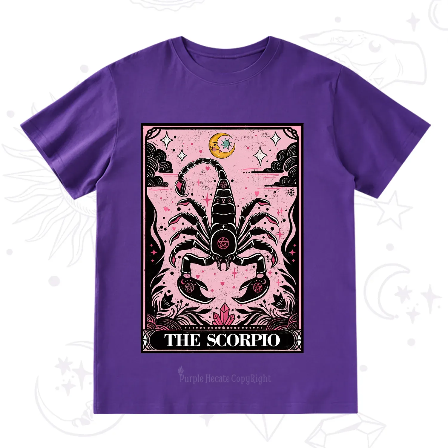 Purplehecate The Scorpio Tarot Zodiac T-Shirt