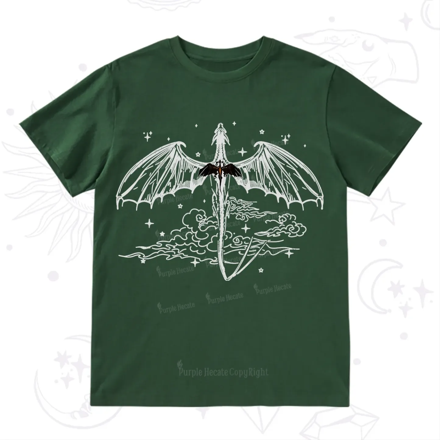 Purplehecate Dragon Rider Celestial Sword T-Shirt