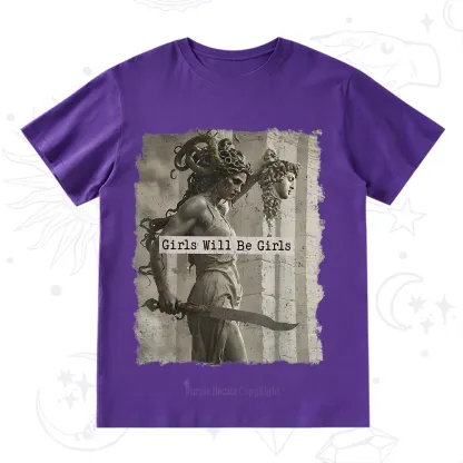 Purplehecate Medusa Girls Will Be Girls T-Shirt