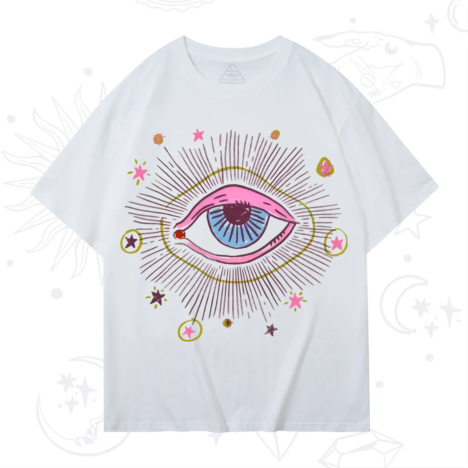 Purplehecate Mystic Gaze Evil Eye Protection T-Shirt