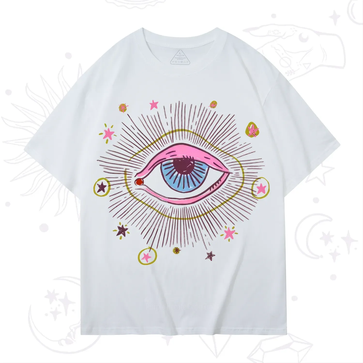 Purplehecate Mystic Gaze Evil Eye Protection T-Shirt