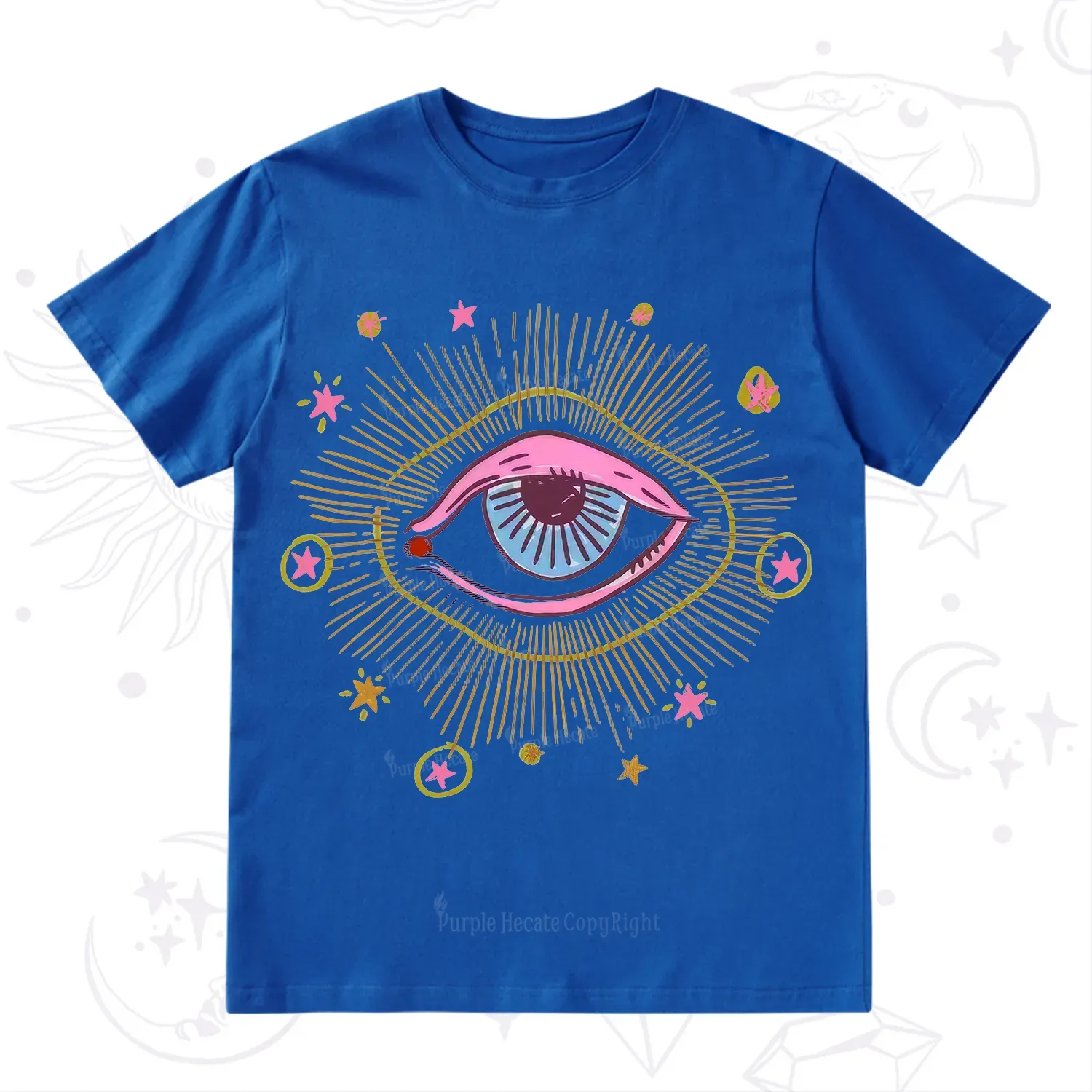 Purplehecate Mystic Gaze Evil Eye Protection T-Shirt