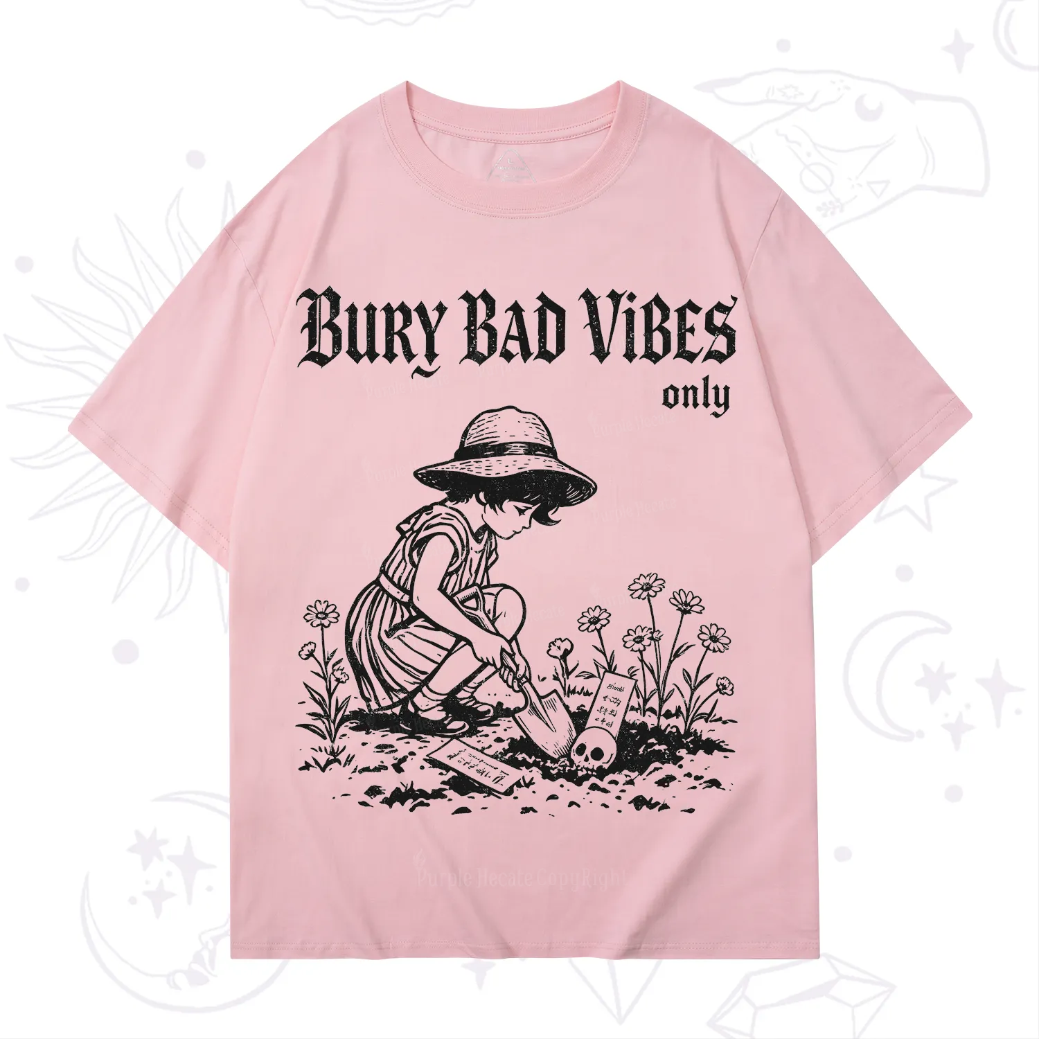 Purplehecate Bury Bad Vibes Only T-Shirt