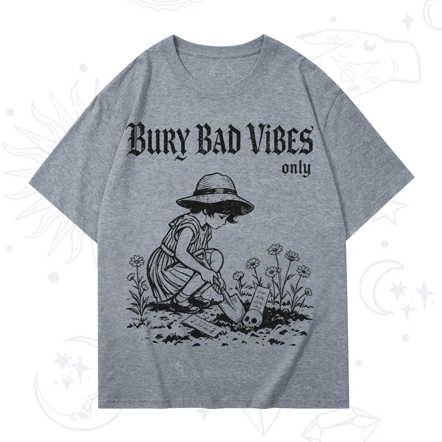 Purplehecate Bury Bad Vibes Only T-Shirt