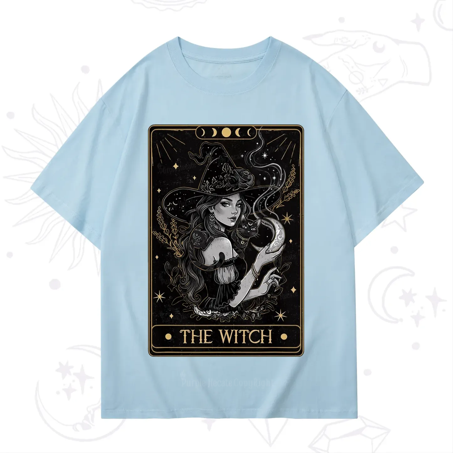 Purplehecate The Witch Enchanted Tarot Card T-Shirt