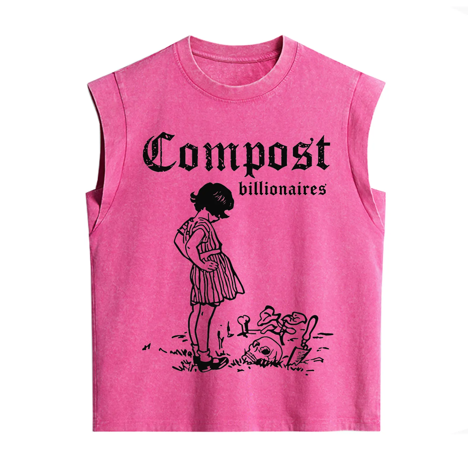 Purplehecate Compost the Greed Vintage Washed Tank