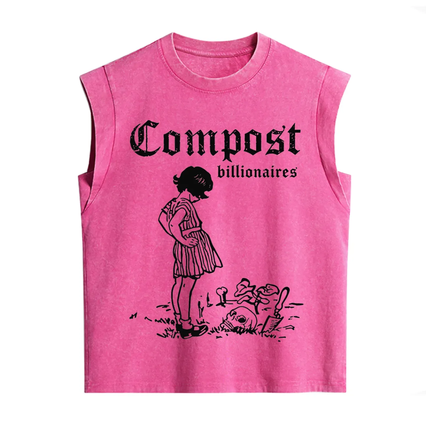 Purplehecate Compost the Greed Vintage Washed Tank