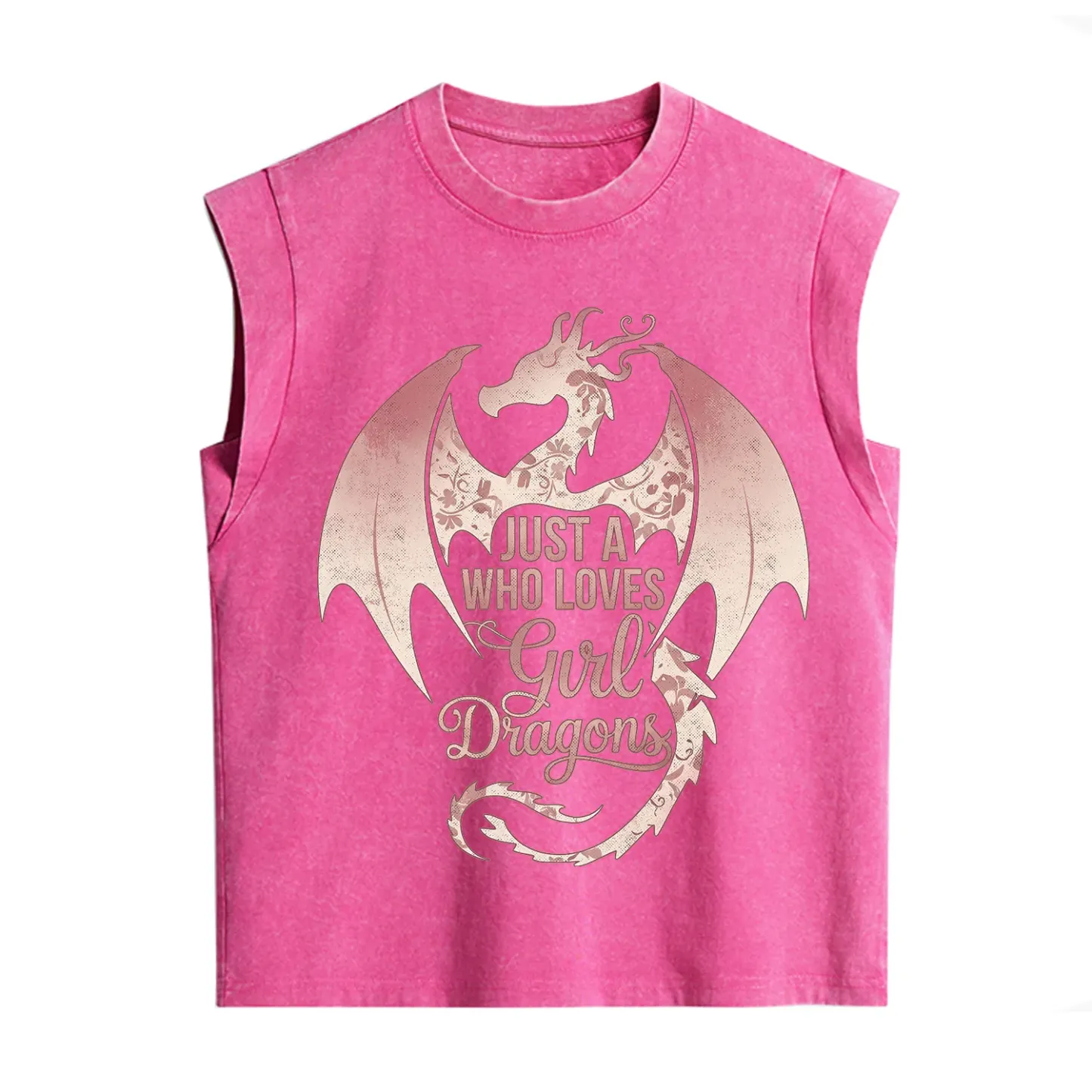 Purplehecate Just A Girl Who Loves Dragons Vintage Washed Tank