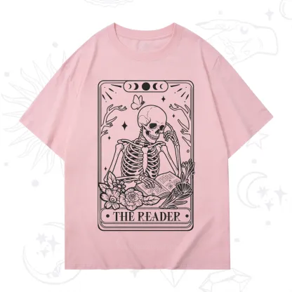 Purplehecate The Reader Tarot Skeleton T-Shirt