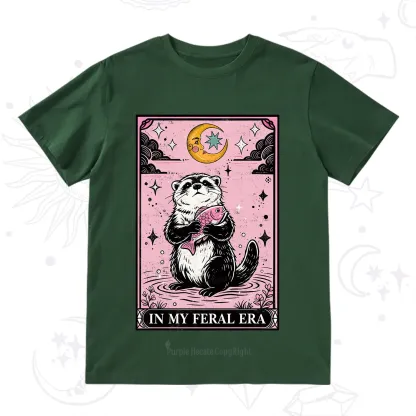 Purplehecate The In My Feral Era Tarot Otter T-Shirt