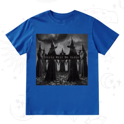 Purplehecate Vintage Girls Will Be Girls Witch T-Shirt