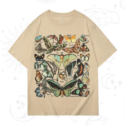 Purplehecate Vintage Butterfly & Moth T-Shirt
