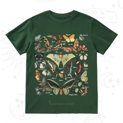 Purplehecate Vintage Butterfly & Moth T-Shirt