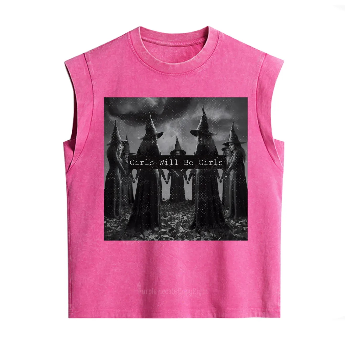 Purplehecate Vintage Girls Will Be Girls Witch Vintage Washed Tank