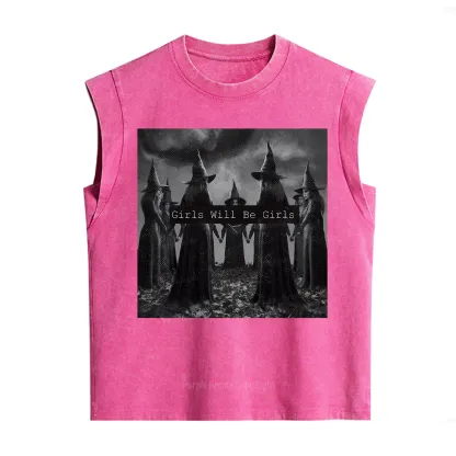 Purplehecate Vintage Girls Will Be Girls Witch Vintage Washed Tank