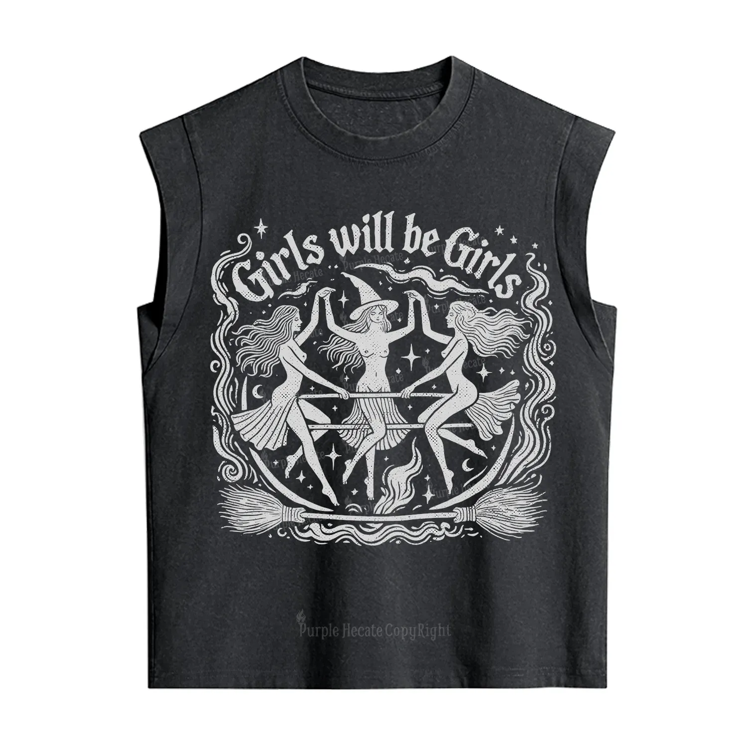 Purplehecate Girls Will Be Girls Vintage Washed Tank