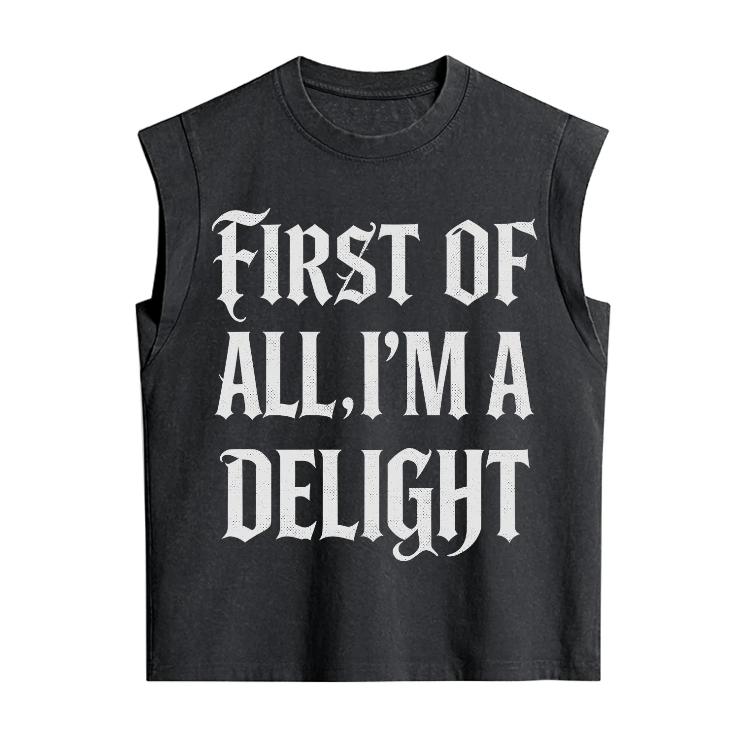 Purplehecate First of All I'm A Delight Vintage Washed Tank