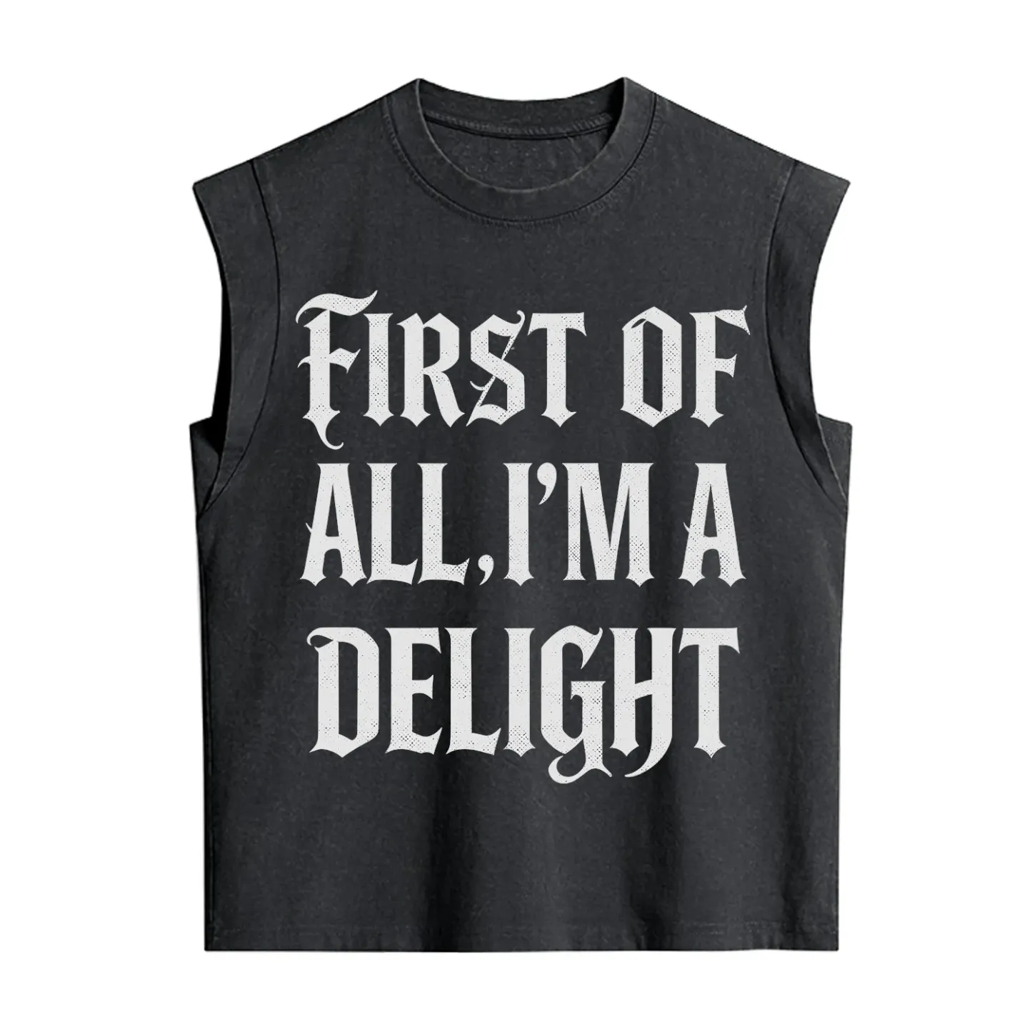 Purplehecate First of All I'm A Delight Vintage Washed Tank