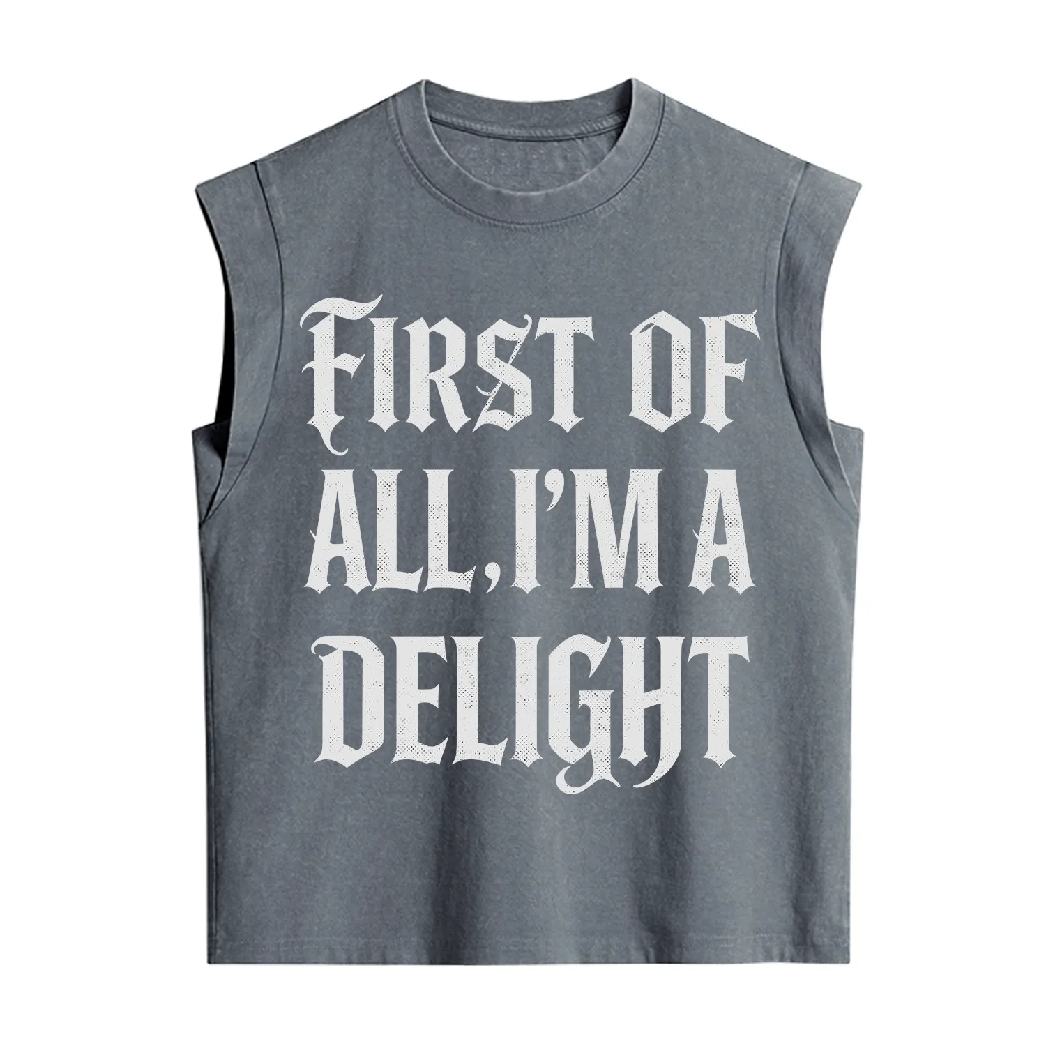 Purplehecate First of All I'm A Delight Vintage Washed Tank
